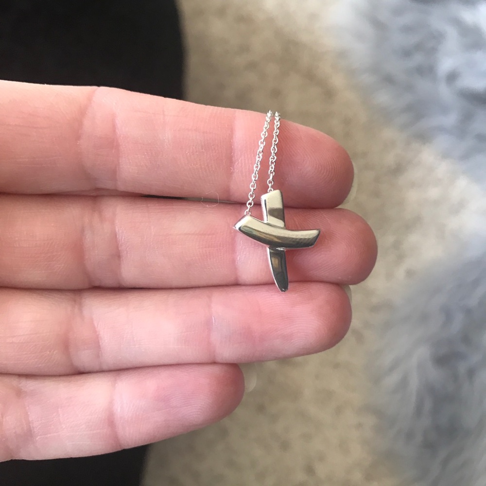 Authentic Tiffany SS Graffiti X pendant necklace - Picture 4 of 8